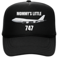 Mommy's Little 747 Trucker Hat - Black