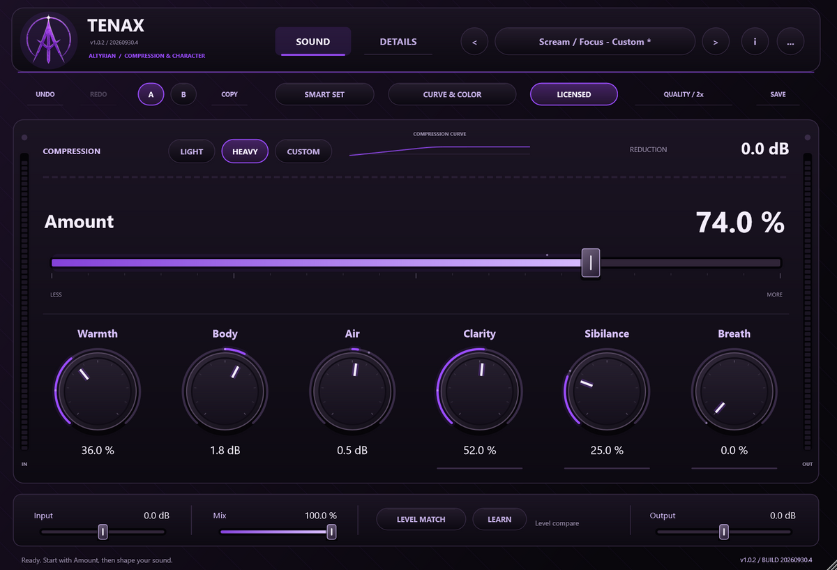 TENAX - Vocal Compressor