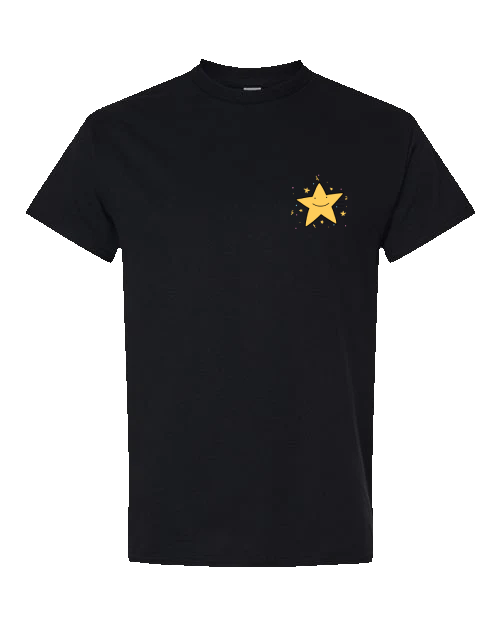 Gold Star Club T-Shirt - Black