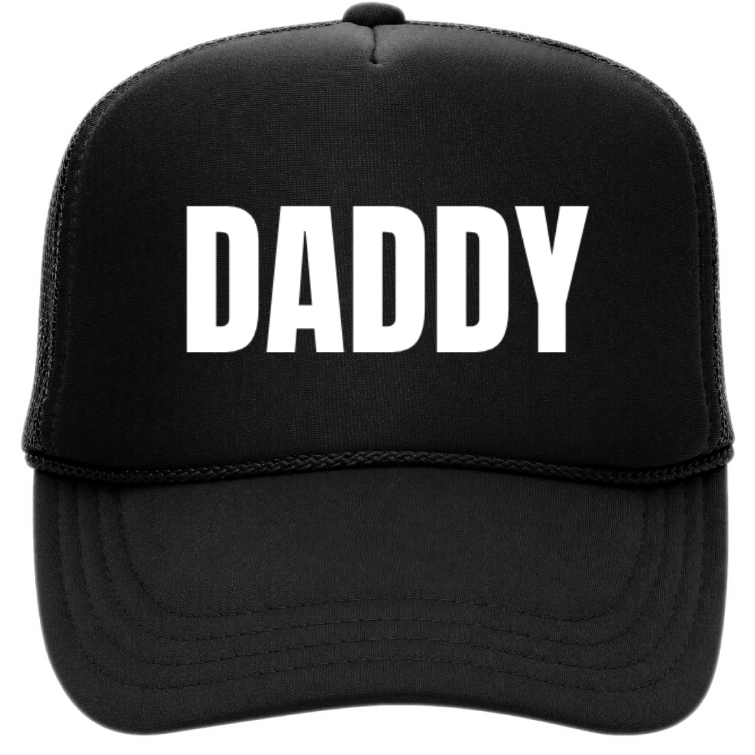 Daddy Trucker Hat - Black