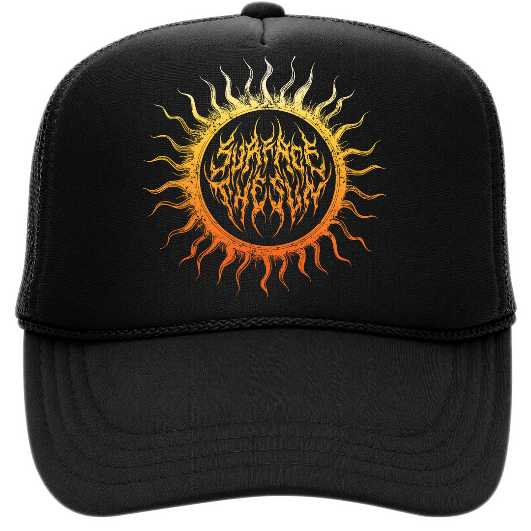 Surface the Sun Logo Trucker Hat - Black